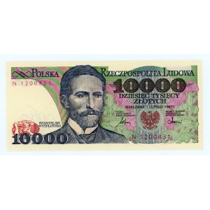 10,000 zloty 1987 - N series