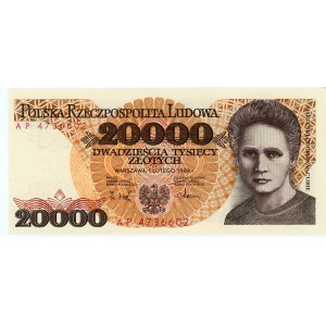 20.000 Zloty 1989 - Serie AP