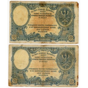 Set 2 szt. 100 złotych 1919