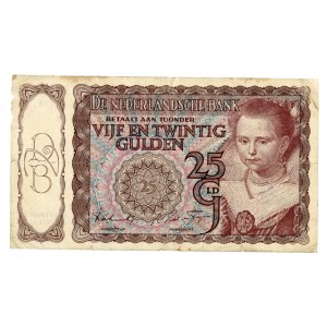 NETHERLANDS - 25 guilders 1944