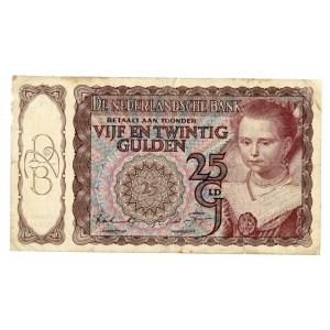 NIDERLANDY - 25 guldenów 1944
