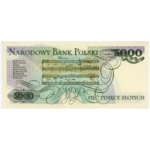 5000 złotych 1986 - seria BH