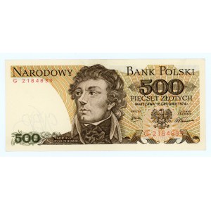 500 zloty 1974 - G series