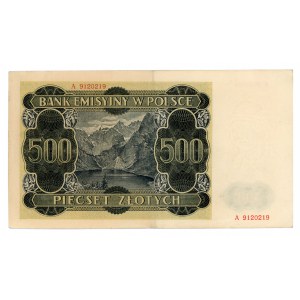 500 złotych 1940 - seria A