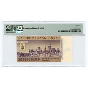 200.000 złotych 1989 - seria H - PMG 65 EPQ