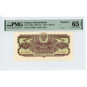 5 gold 1944 - AE series mandatory - PMG 65 EPQ