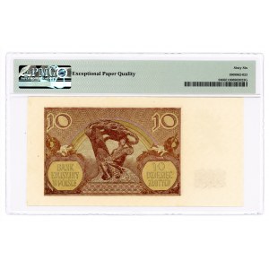 10 złotych 1940 - seria J - PMG 66 EPQ