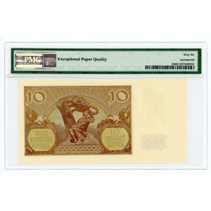 10 zlotých 1940 - prvá vzácnejšia séria A - PMG 66 EPQ