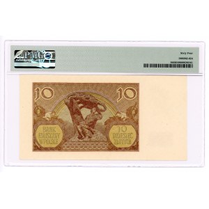 10 zlotých 1940 - séria H - PMG 64