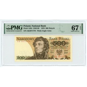 500 Gold 1976 - AK Serie - PMG 67 EPQ - max note