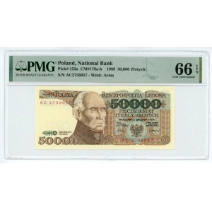 50,000 zl 1989 - AC series - PMG 66 EPQ