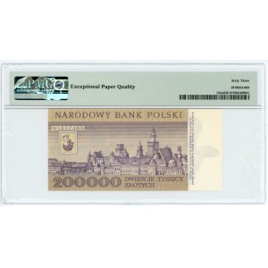 200.000 złotych 1989 - seria P - PMG 63 EPQ - niski numer 0000379