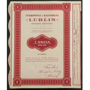 Cukrownia i Rafineria LUBLIN S.A. - 100 Zloty 1925