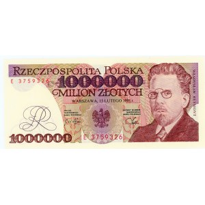 1 000 000 zlotých 1991 - séria E