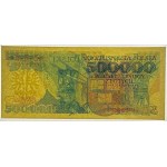 500.000 złotych 1990 - seria L przerobiona dość komicznie na serię E