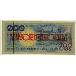 200 zloty 1990 - D series - NON-OVER - PMG 64 EPQ