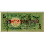 5 złotych 1990 - seria E - NIEOBIEGOWY - PMG 65 EPQ