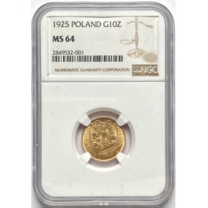 Boleslaw the Brave - 10 gold 1925 - NGC MS 64