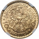 Bolesław Chrobry - 10 złotych 1925 - NGC MS 64