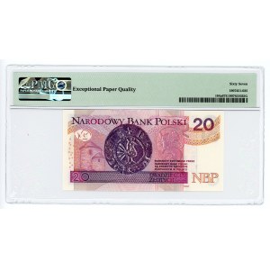 20 złotych 2012 - seria AC - PMG 67 EPQ