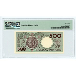 500 zlotých 1990 - série A - PMG 67 EPQ