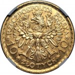 Bolesław Chrobry - 10 złotych 1925 - NGC MS 64