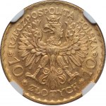 Bolesław Chrobry - 10 złotych 1925 - NGC MS 66