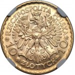 Bolesław Chrobry - 10 złotych 1925 - NGC MS 66