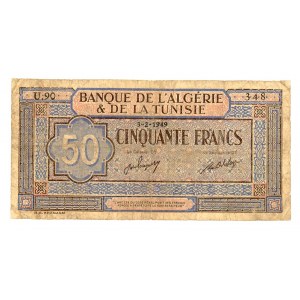 ALGIERIA - 50 franków 1949