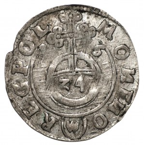 Zikmund III Vasa (1587-1632) - Poloviční stopa 1616 Bydgoszcz - obrácená N