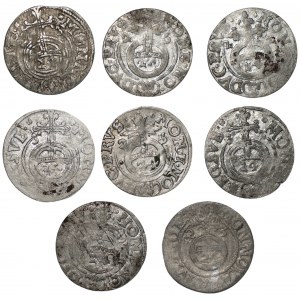 Sigismund III Vasa (1587-1632) - 8 pieces of Riga half-tracks, Elblag, Ducal Prussia