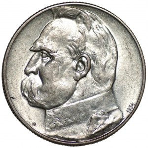 5 Zloty 1934 - Pilsudski-Schussadler