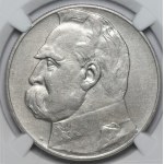 10 Zloty 1935 - Józef Piłsudski - NGC XF Details