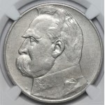 10 złotych 1935 - Józef Piłsudski - NGC XF Details