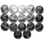 USSR - Moscow Olympics - set of 18 pieces of 10 ruble coins 1977-1980 - Silver 900