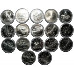 ZSSR - Olympijské hry v Moskve - sada 18 kusov 10 rubľových mincí 1977-1980 - Striebro 900