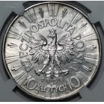 10 złotych 1939 - Józef Piłsudski - NGC AU Details