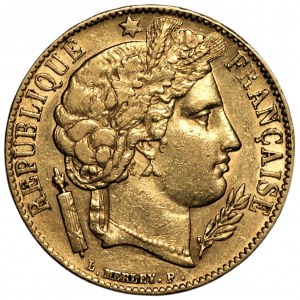 FRANCJA - 20 franków 1851 (A) - Au 900