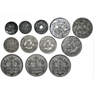 Set of 12 coins 1923-1939