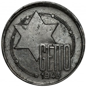 GETTO Łódzkie - 10 marek 1943 - Litzmannstadt Ghetto - Aluminium-Magnez