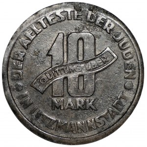 GETTO Łódzkie - 10 marek 1943 - Litzmannstadt Ghetto - Aluminium-Magnez