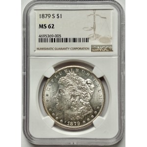 USA - $1 1879 (S) San Francisco - NGC MS62