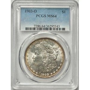 USA - 1 dolar 1903 (O) Nowy Orlean PCGS MS64