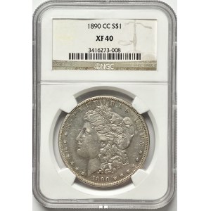 USA - $1 1890 (CC) Carson City NGC XF 40