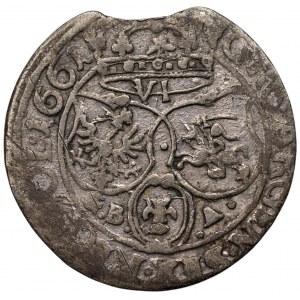 John II Casimir (1648-1668) - Sixth of 1661 GBA - Lviv