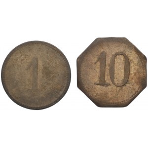 Dominium Bruczków - żeton dominialny o nominale 1 oraz 10
