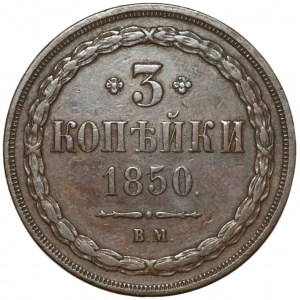 Russische Teilung - 3 Kopeken 1850 B.M. Warschau