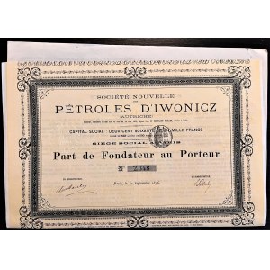 Petroles D'Iwonicz - zakládající akce