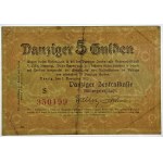 GDAŃSK/DANZIG - 5 Gulden 1923 - NOVEMBER - PMG 40 - AUSSERORDENTLICH RAR