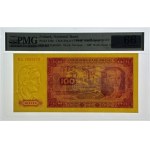 100 zlotých 1948 - séria KA - rám okolo nominálnej hodnoty 100 - PMG 66 EPQ